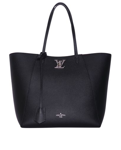 Lockme Cabas, &pound;1,200, Handbags, Black, Leather, Front view